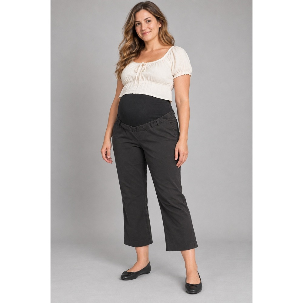 Motherhood Maternity Secret Fit Belly Black Dress Pants Trousers Large L